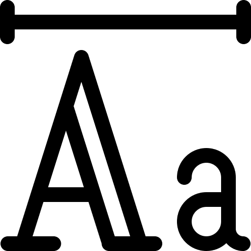 Font writing tool text format text icon