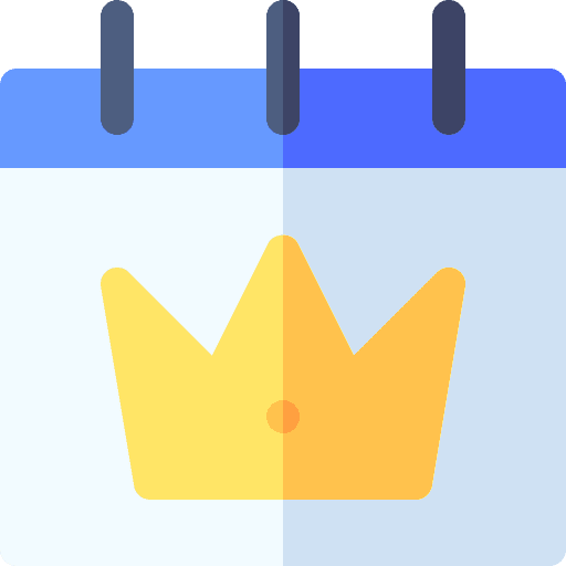 Victoria calendar day crown icon