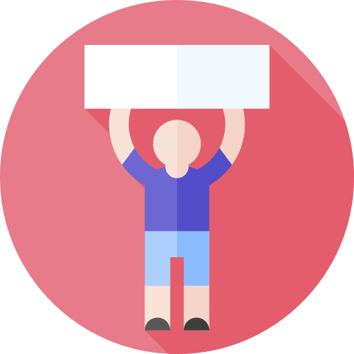 Protest banner protest manifestation icon Protest banner protest manifestation icon