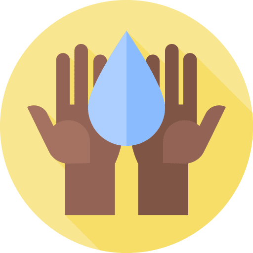 Save water hand hands drop icon