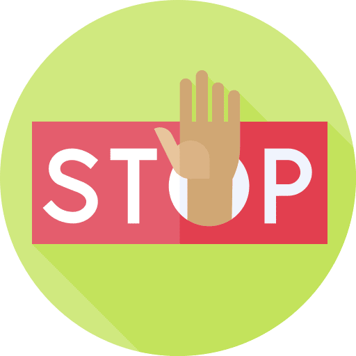 Stop injustice activism banner icon Stop injustice activism banner icon