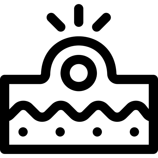 Acne pores skincare dermathology icon