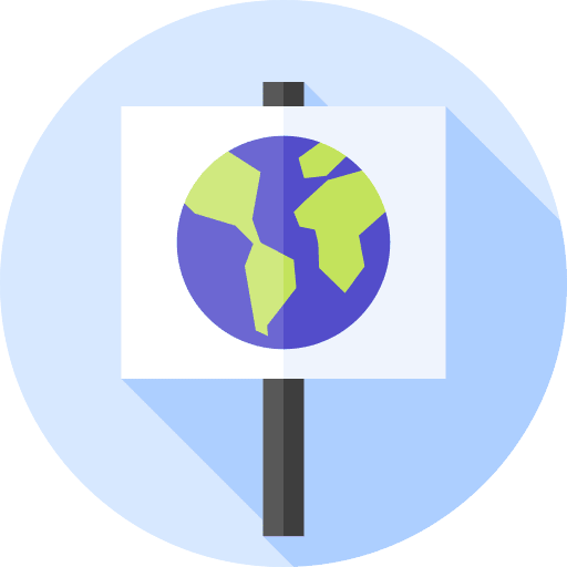 Banner campaign planet earth icon Banner campaign planet earth icon