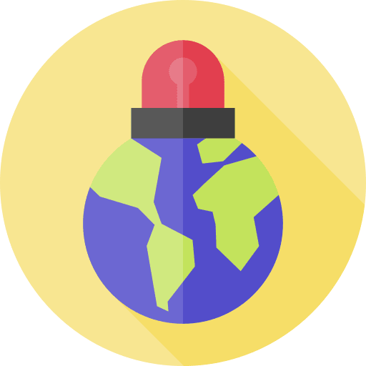 Earth siren earth globe icon Earth siren earth globe icon