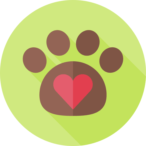 Love protection pawprint love icon Love protection pawprint love icon