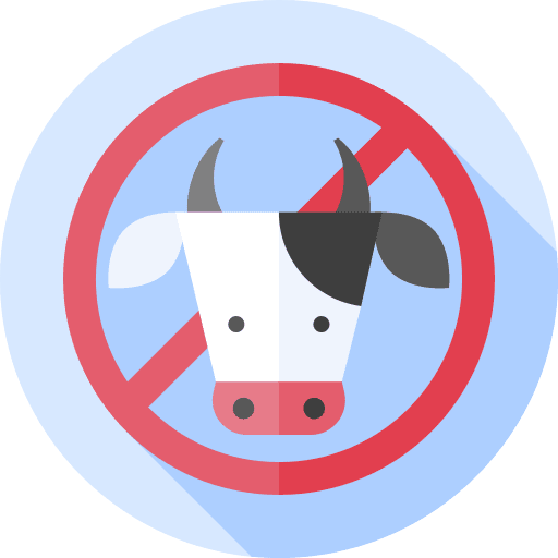 No meat vegan food diet prohibition icon No meat vegan food diet prohibition icon