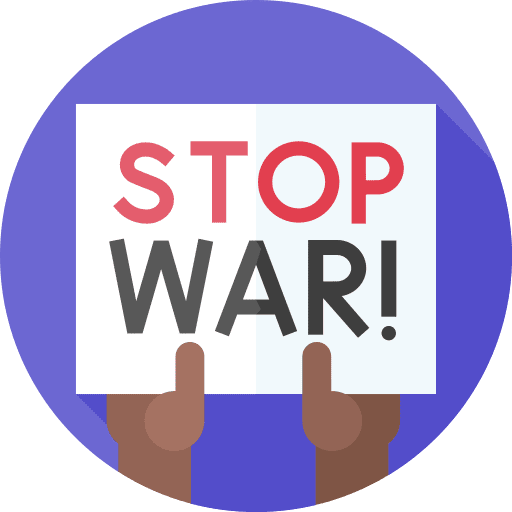 No war hands forbidden signal icon No war hands forbidden signal icon