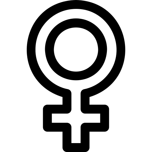 Woman shapes and symbols venus education icon