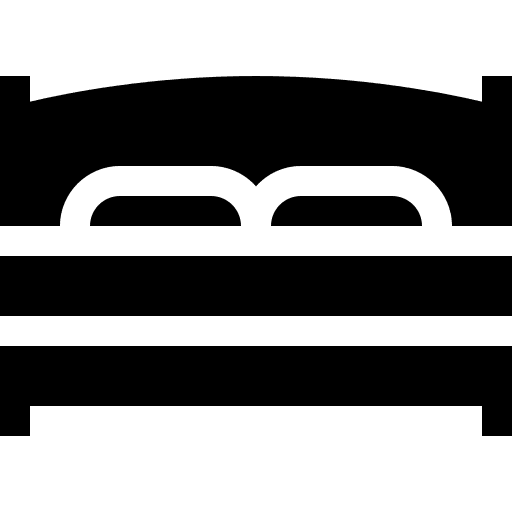 Bed furniture and household furniture bed icon