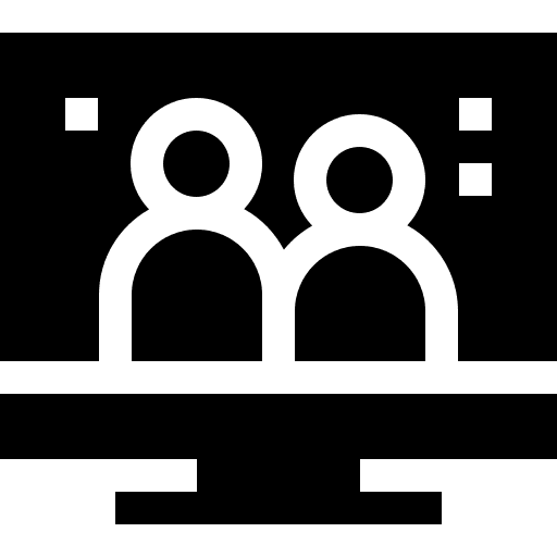 Videocall dad mom communications icon Videocall dad mom communications icon