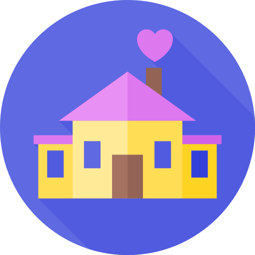 Home real estate family love icon Home real estate family love icon