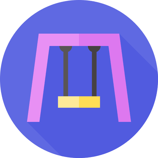 Swing childhood kid and baby swing icon Swing childhood kid and baby swing icon