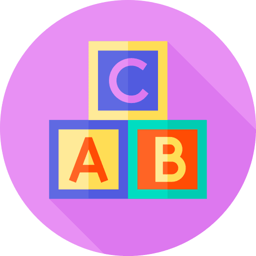 Blocks education abc cube icon Blocks education abc cube icon