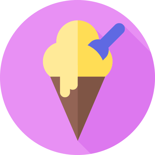 Ice cream sweet summertime food and restaurant icon Ice cream sweet summertime food and restaurant icon