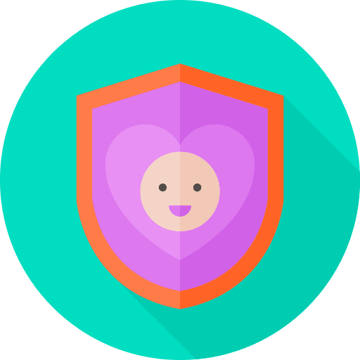 Protection protection kid and baby secure icon Protection protection kid and baby secure icon