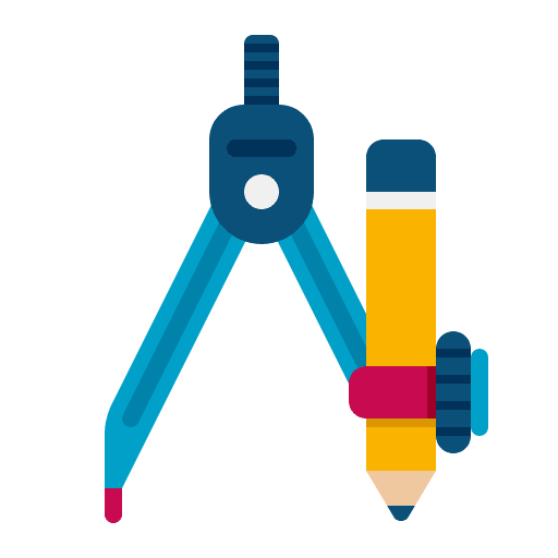 Drawing compass drawing compass education geometry icon