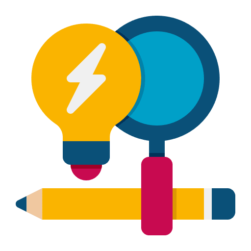 Research search research analytics icon