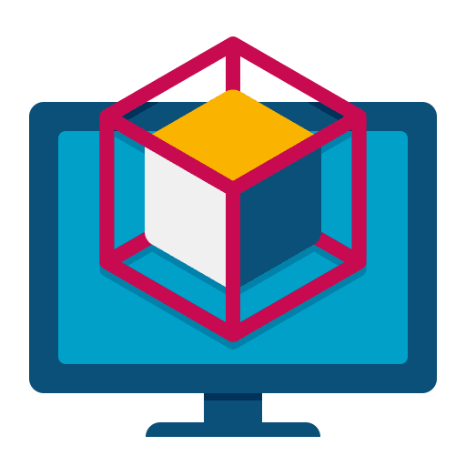 3d modeling 3d cube 3d design computer icon