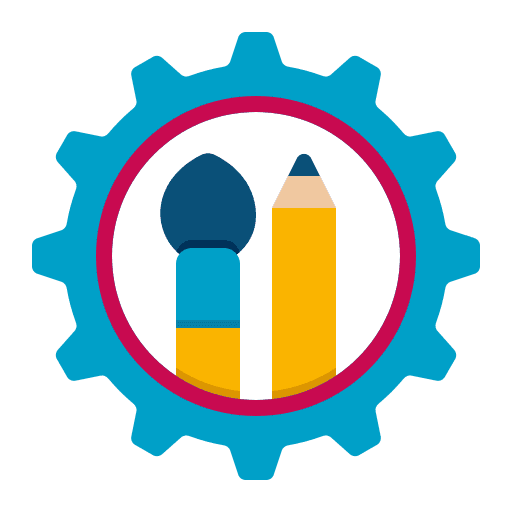 Creative education art and design pencil icon