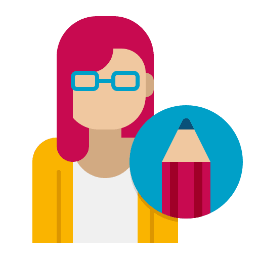 Graphic designer avatar afro graphic designer icon