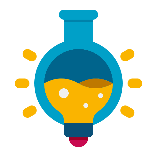 Laboratory chemistry education flask icon