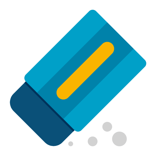 Eraser edit tools remove clean icon