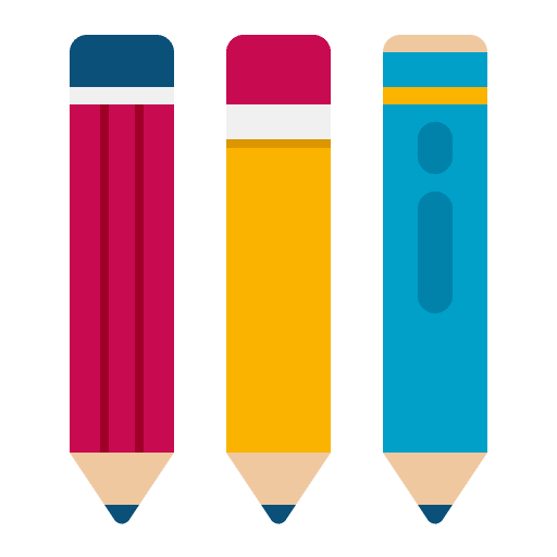 Pencils writing education pencils icon