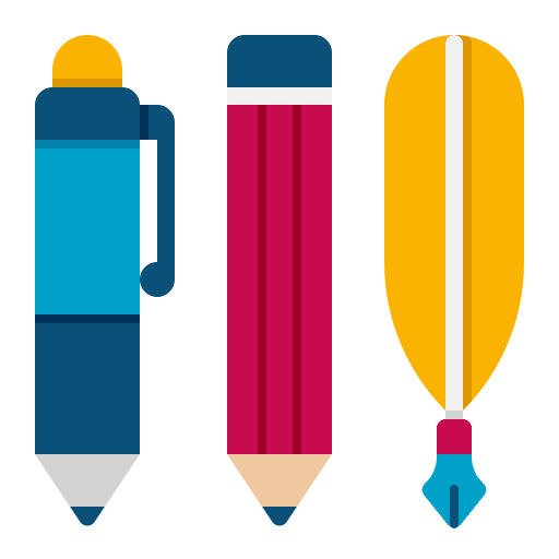 Pens education pens draw icon
