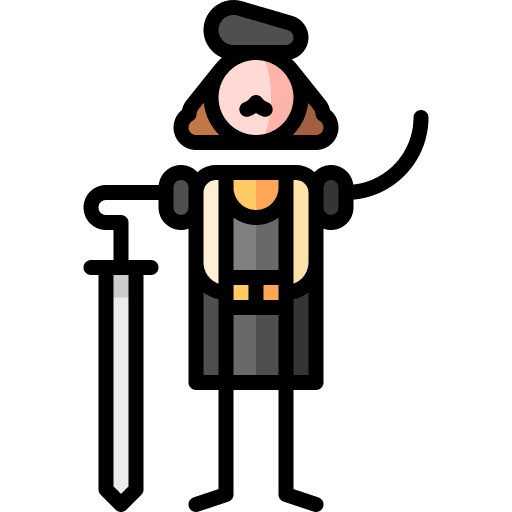 Lord moustache people hat icon