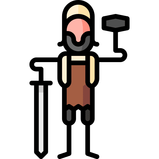Blacksmith profession blacksmith medieval icon Blacksmith profession blacksmith medieval icon