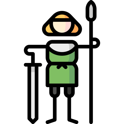 Esquire medieval caucasian people icon Esquire medieval caucasian people icon