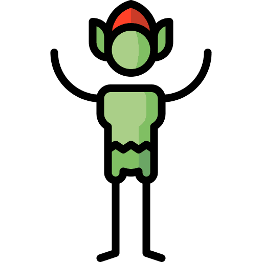 Goblin folklore fantasy fairy tale icon Goblin folklore fantasy fairy tale icon