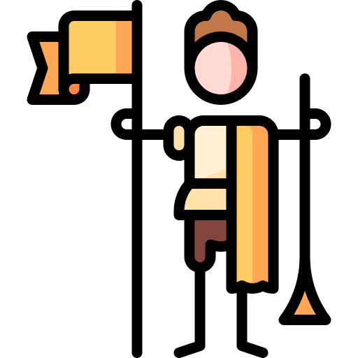 Herald man news medieval icon Herald man news medieval icon