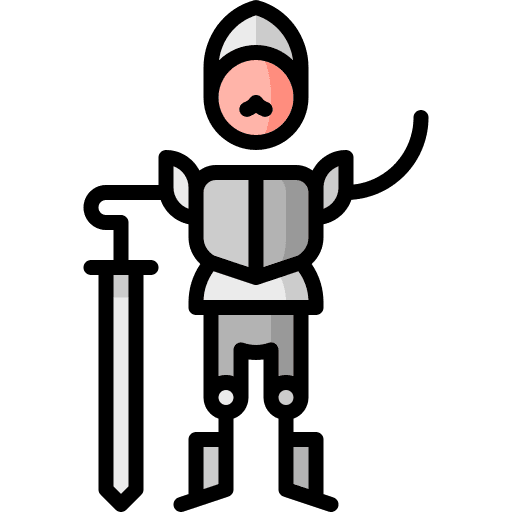Knight medieval people folklore icon Knight medieval people folklore icon