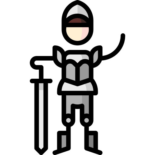 Knight sword cultures fairy tale icon Knight sword cultures fairy tale icon