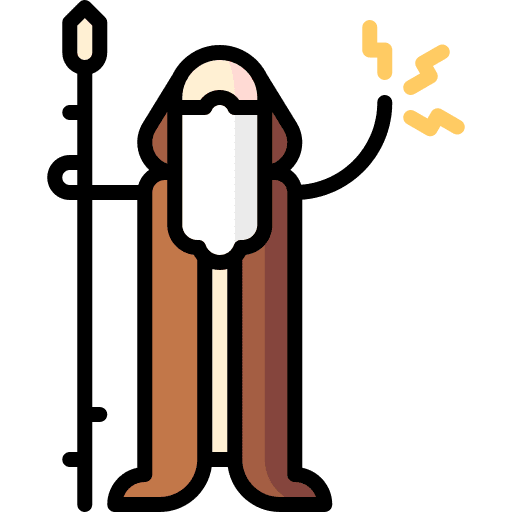 Magician old magician cane icon Magician old magician cane icon