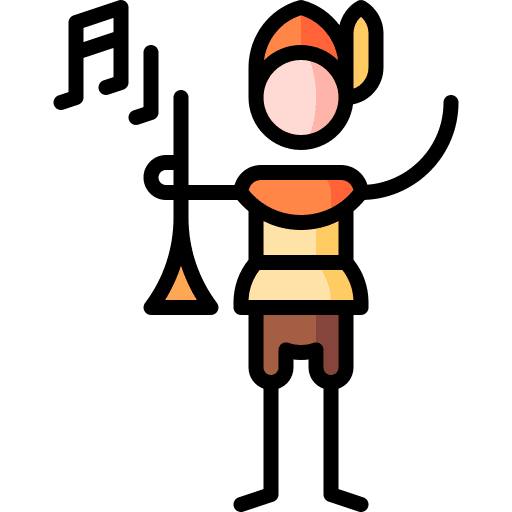 Minstrel character troubadour people icon Minstrel character troubadour people icon
