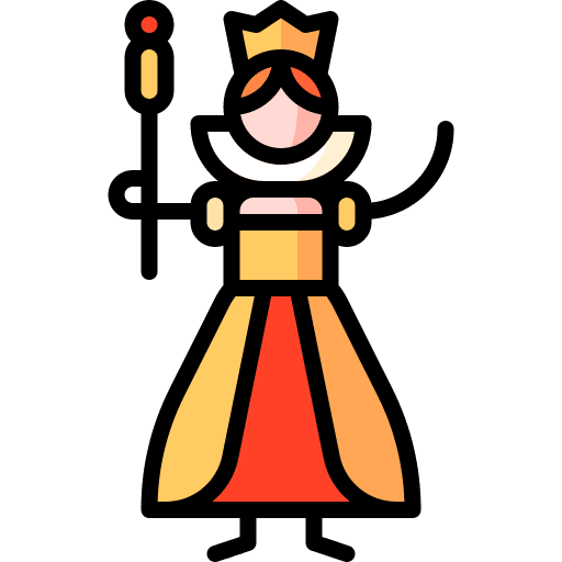 Queen character medieval queen icon Queen character medieval queen icon