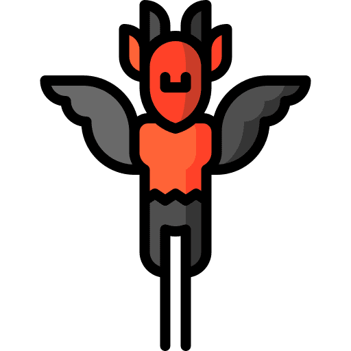 Devil demon halloween fairy tale icon Devil demon halloween fairy tale icon