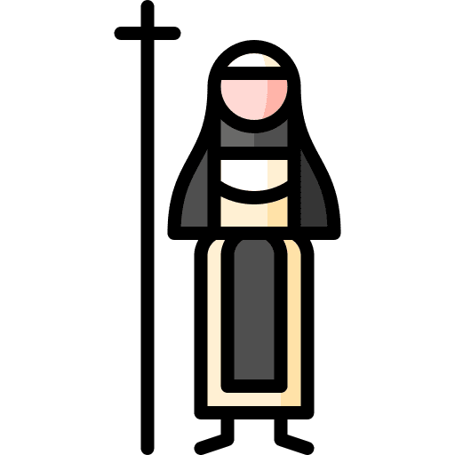 Nun catholic job medieval icon Nun catholic job medieval icon