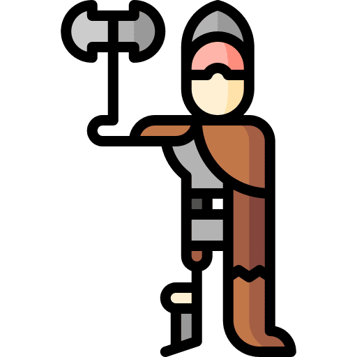 Viking man helmet people icon Viking man helmet people icon