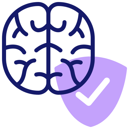 Brain human body organ education icon