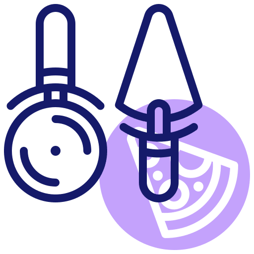 Pizza cutter food and restaurant kitchen utensils pizza cutter icon Pizza cutter food and restaurant kitchen utensils pizza cutter icon
