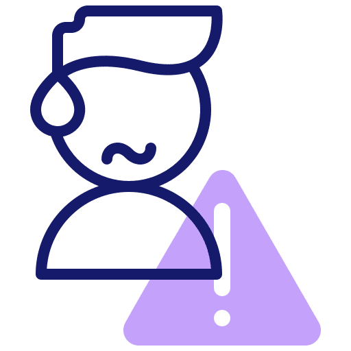 Worry man sad worried icon