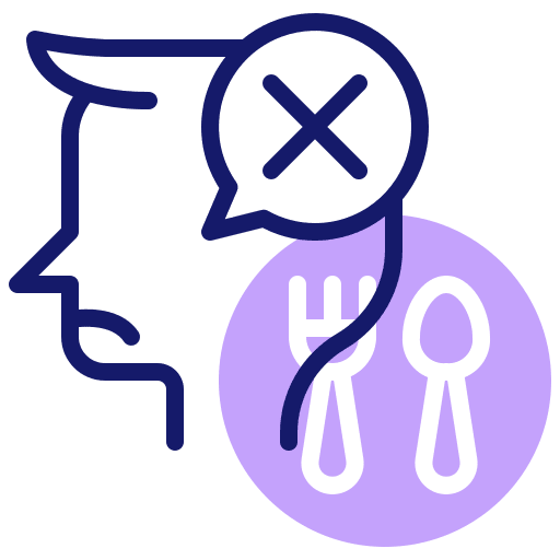 Eating disorder healthcare and medical eat eating disorder icon Eating disorder healthcare and medical eat eating disorder icon