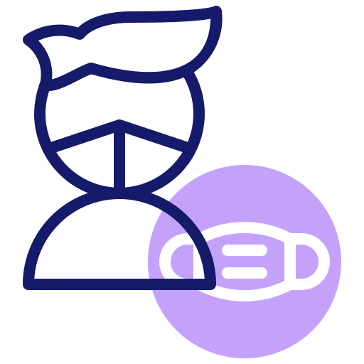 Mask infection coronavirus healthcare and medical icon Mask infection coronavirus healthcare and medical icon