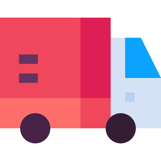 Delivery truck trucking vehicle transportation icon