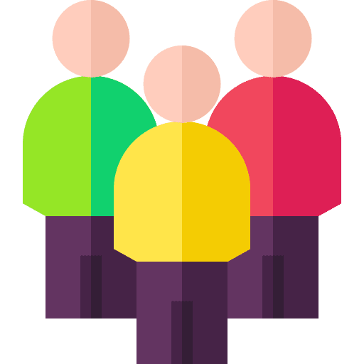 Demographic society crowd team icon