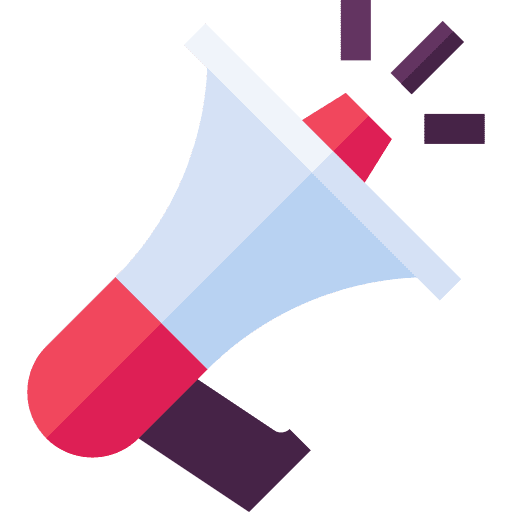 Megaphone marketing store online icon