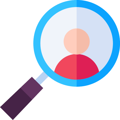 Prospect selection process find talent search icon